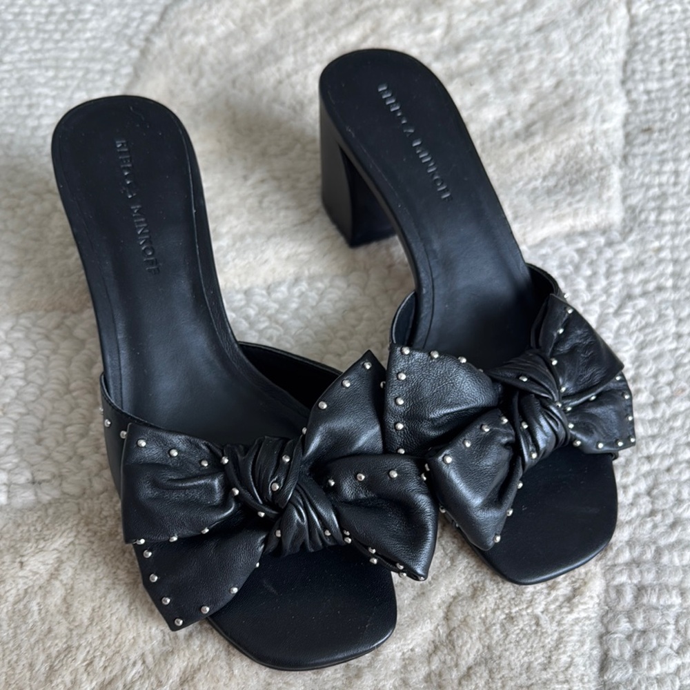 Rebecca Minkoff Black Studded Women's Sandals